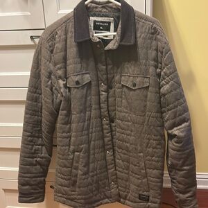 Quiksilver Gray Lightweight Quilted Jacket